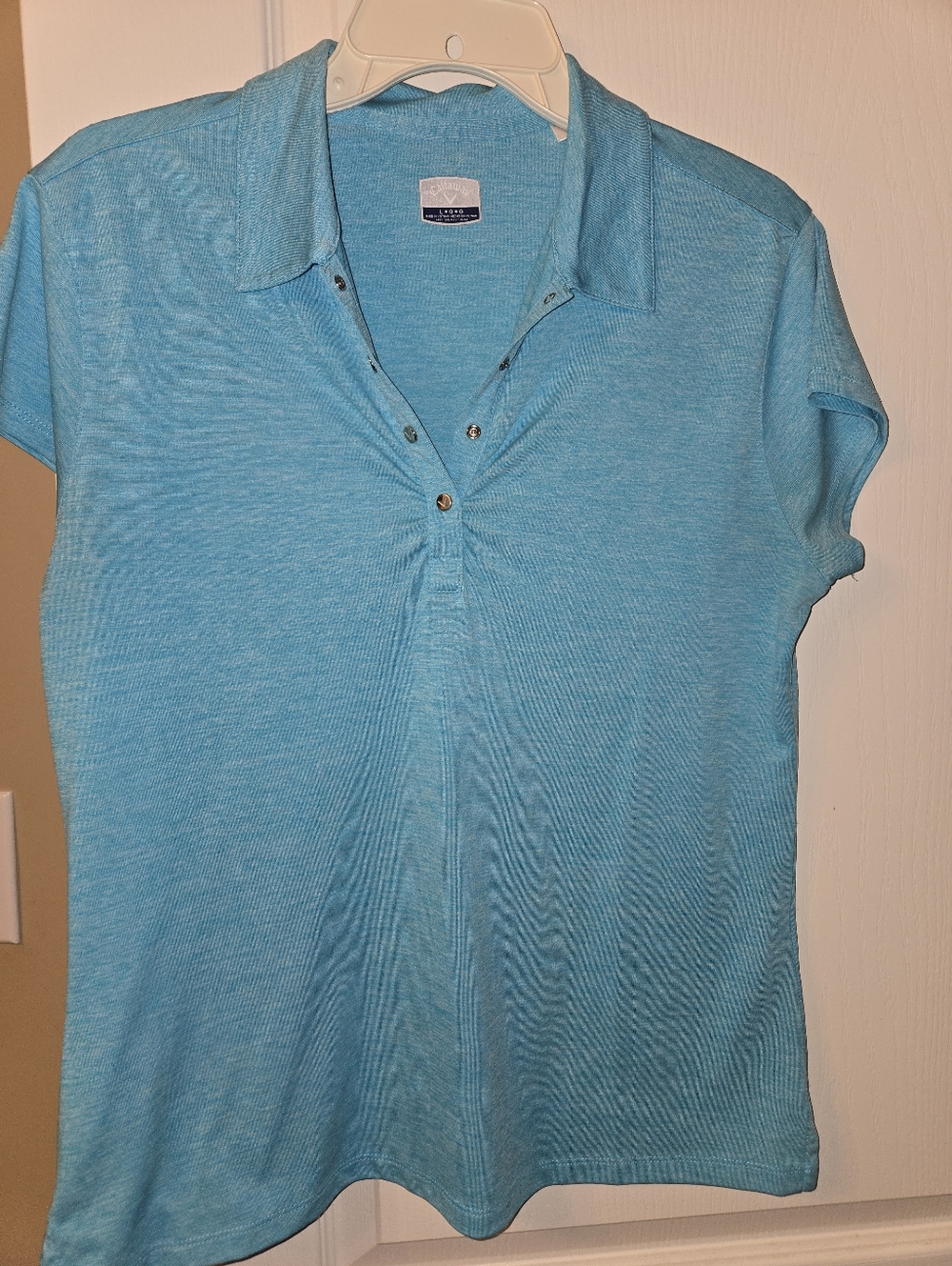 Callaway Women’s Polo Top - Classic Collared Tee Lg